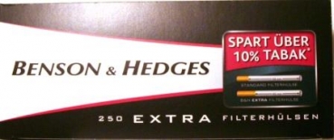 250 Benson & Hedges  (Black) Filterhülsen